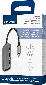Insignia 4-Port USB-C Hub