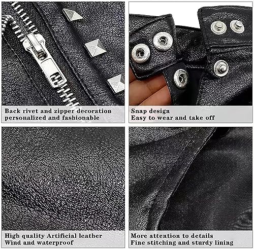 Joyxiwa Leather Cat Jacket Warm Dogs Cat Clothes Coat Autumn Winter Pet Clothing Puppy Kitten Outfits Costumes For Chihuahua Yorkshire Dogs Shirts (Medium) #TOP4