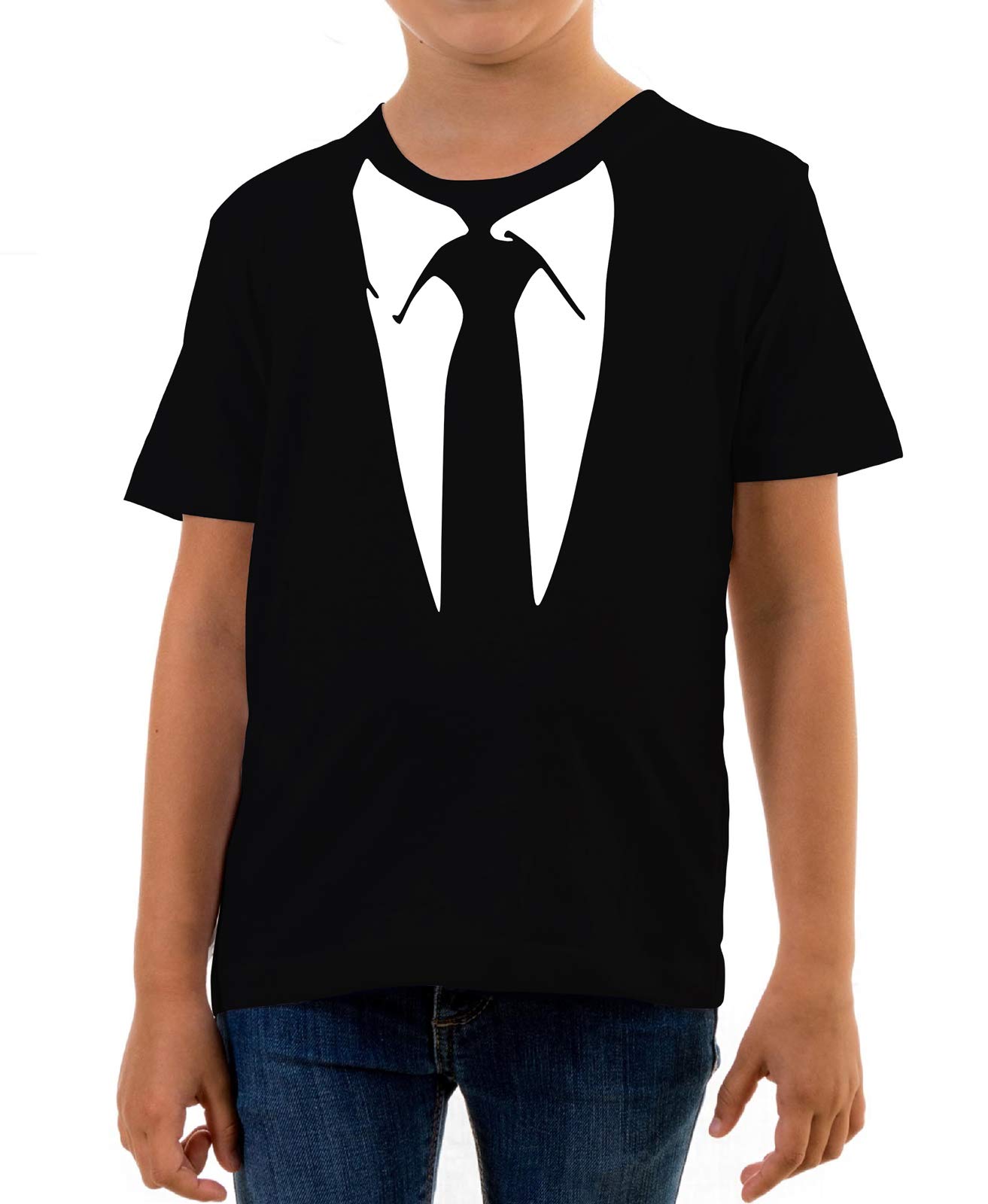 Reality Glitch Black Suit Kids T-Shirt