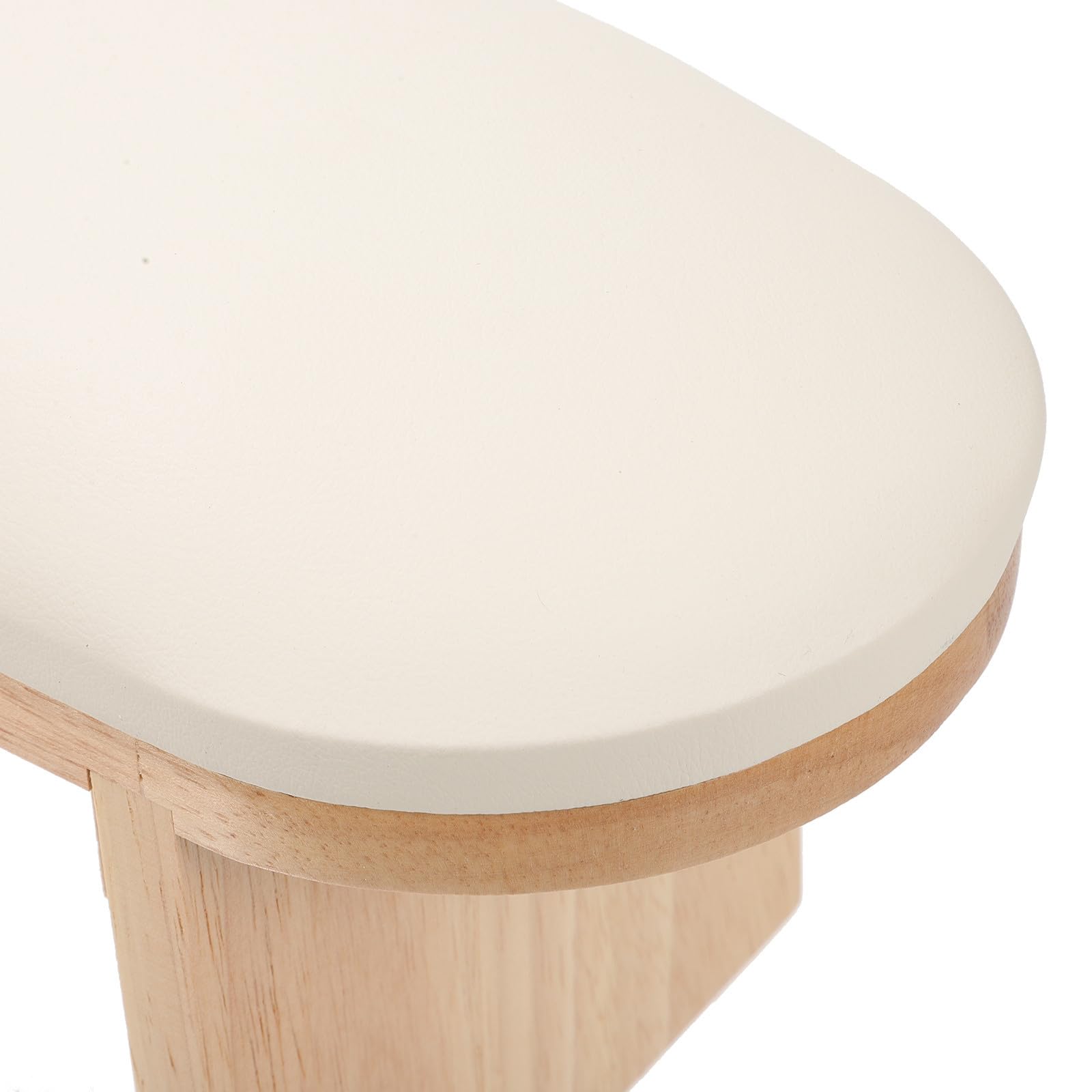 Poggiamano per Pu Beige, Cuscino e Unghie in Legno Base Supporto Polso Confortevole Manicure Uso in Nail Salon e Lampade