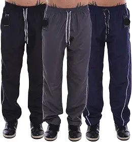 Kit 3 Calças Masculina Tactel Treino Escolar Bolsos Academia