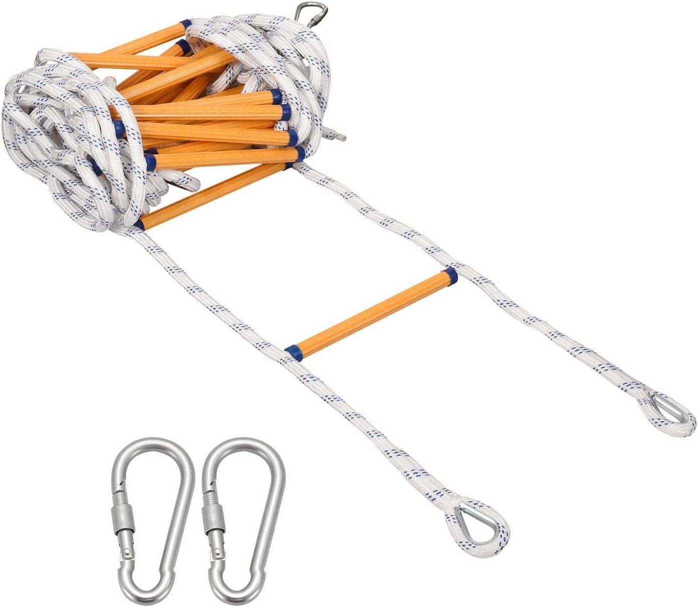 Emergency Fire Escape Rope Ladder With Hook Flame Retardant Soft Reusable Adult Outdoor Balcony Climbing(20m)