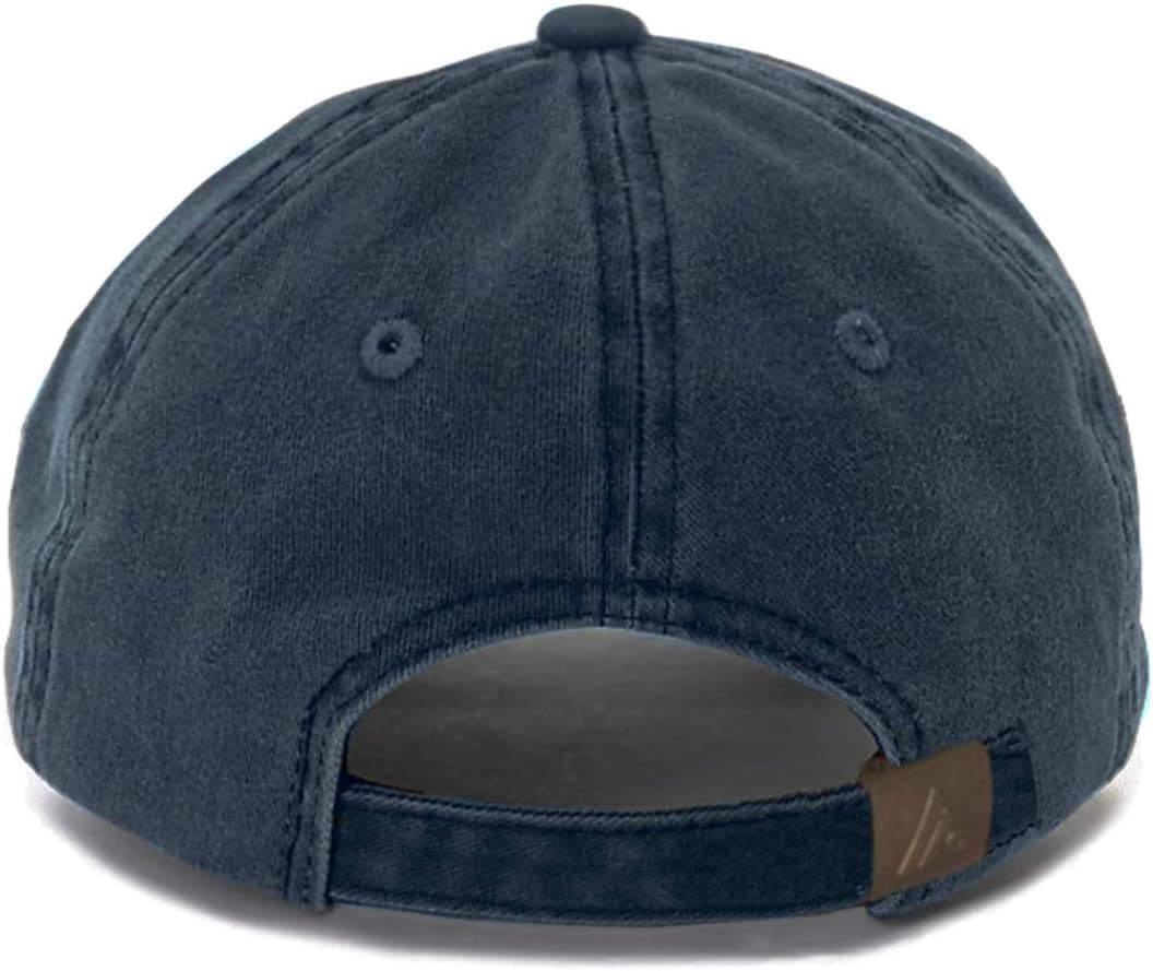 Anchor Baseball Hat, Embroidered Dad Cap, Unstructured Soft Cotton, Adjustable Strap Back (Multiple Colors)