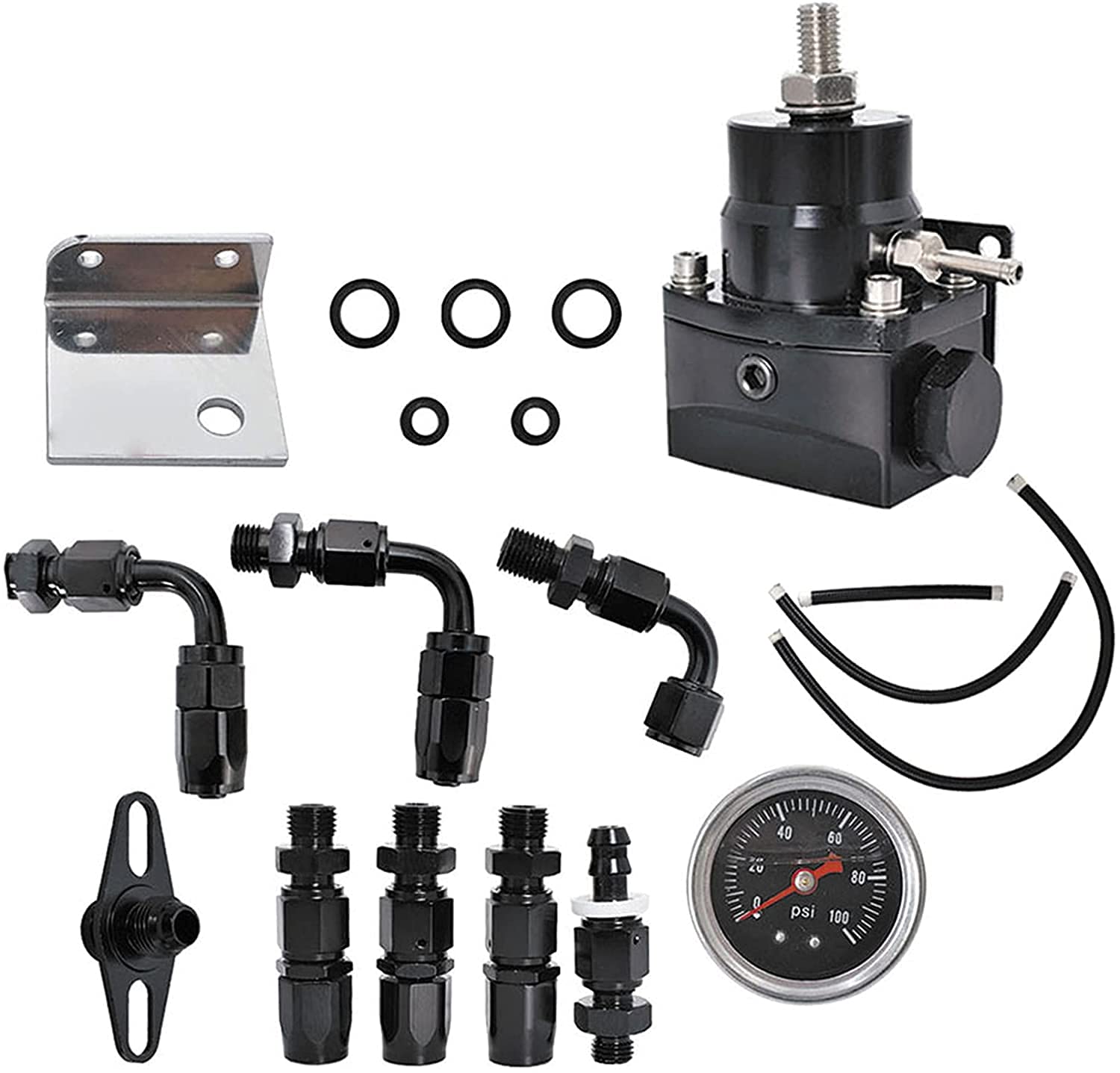 Buy JTHouse Universal Adjustable EFI Aluminum Fuel Pressure Regulator