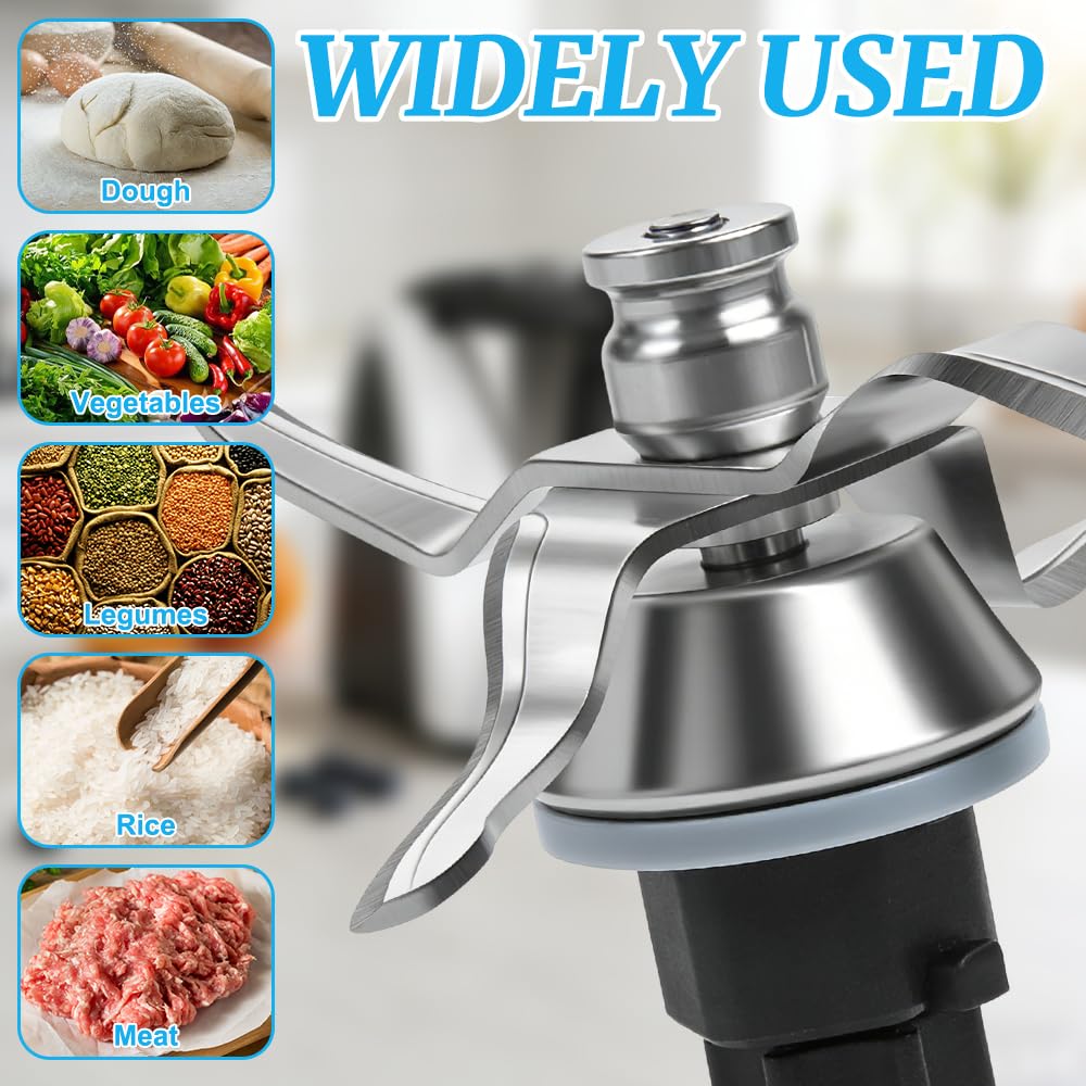 Lame per Bimby TM31, HOVCEH Gruppo Coltelli per Bimby TM31 Vorwerk Thermomix, Accessori per Bimbys in Acciaio Inossidabile con Anello di Tenuta per Robot da Cucina