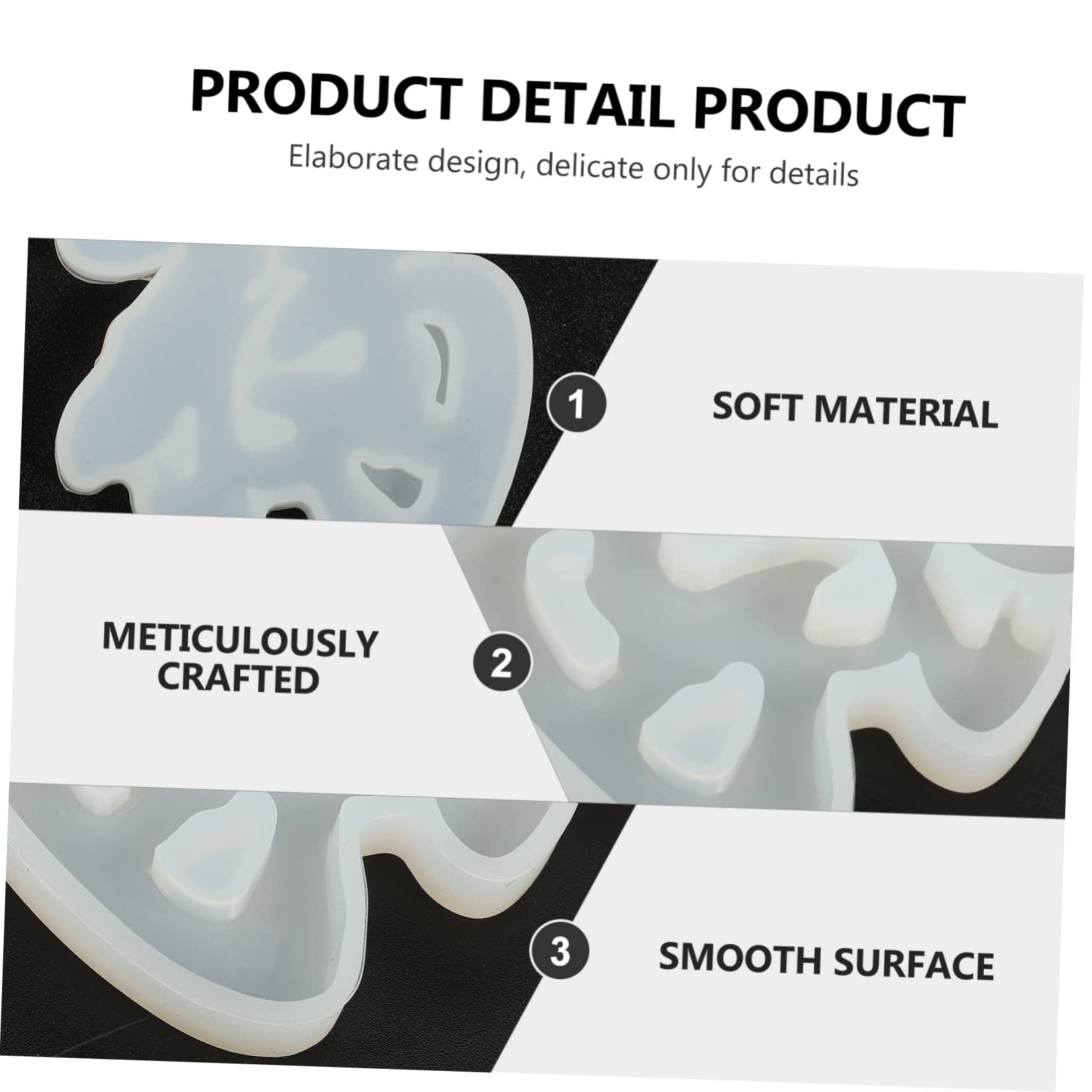 Didiseaon 25piezas Molde De Silicona Fu Character Para Diy Decoración De Hogar y Accesorios Resistente y Flexible Para Manualidades De Año