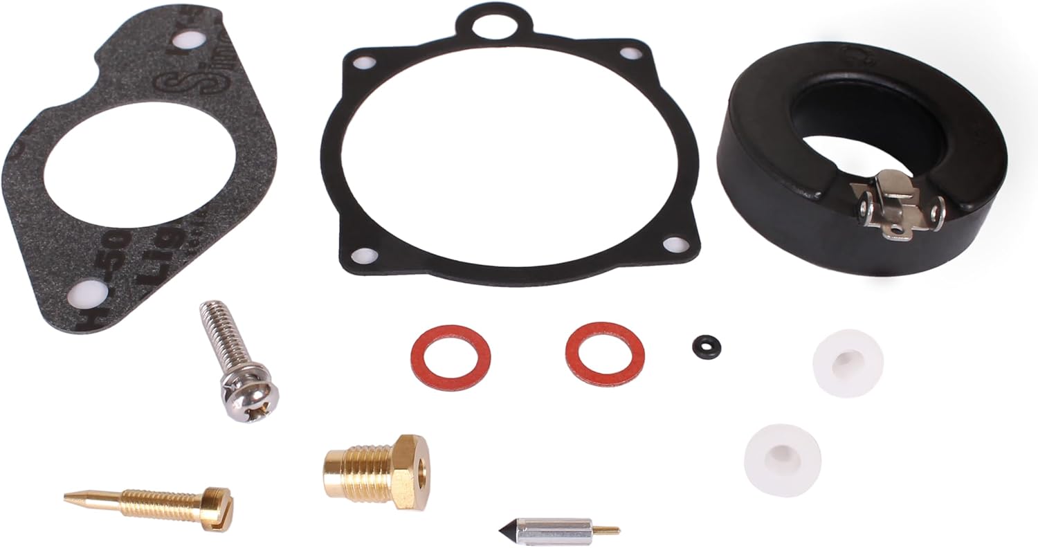 Outboard Engine 689-W0093-02 01 00 Carburetor Repair Kit for Yamaha 20HP 25HP 30HP 20C 25C 25D 30A CV25 CV30 / 84456M for Mercury Mariner Boat Motor, fit Sierra 18-7770