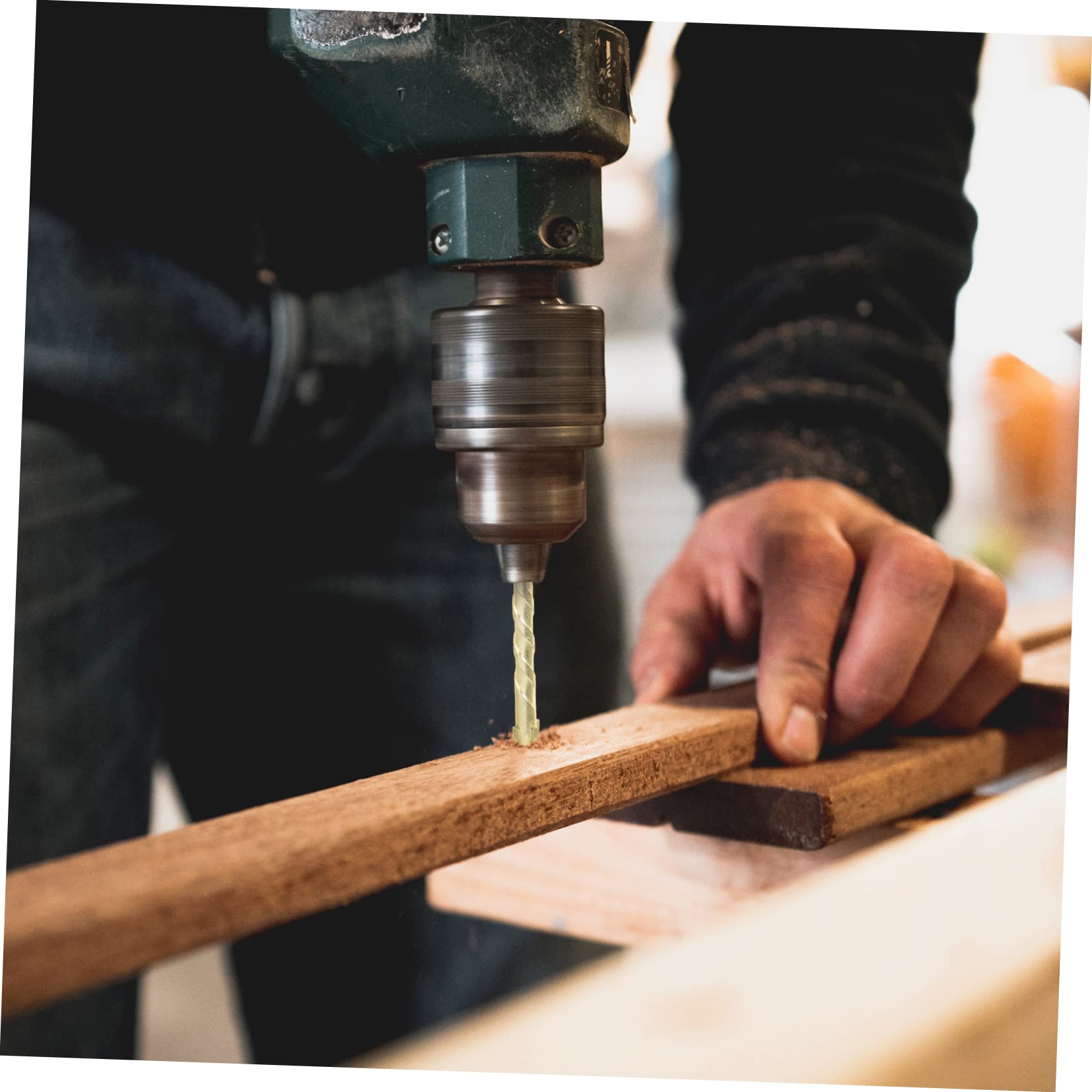 Lurrose 5-in-1 Drill Bit Set Versatile Carbide Bits for Glass Ceramic Wood Quick Efficient Drilling