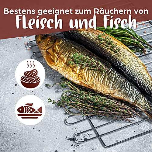 Kaltrauchgenerator BABEQ V1 aus Edelstahl mit Räuchermehl und Teelicht