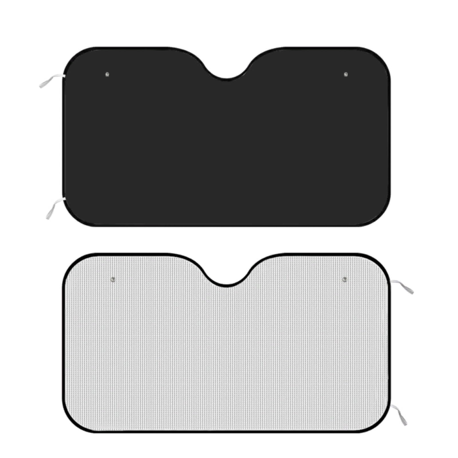 Windshield Sun Shade for Car Black Color UV Reflector Auto Front Window Sunshade Shield Cover and Keep Your Vehicle Cool(55" × 30")