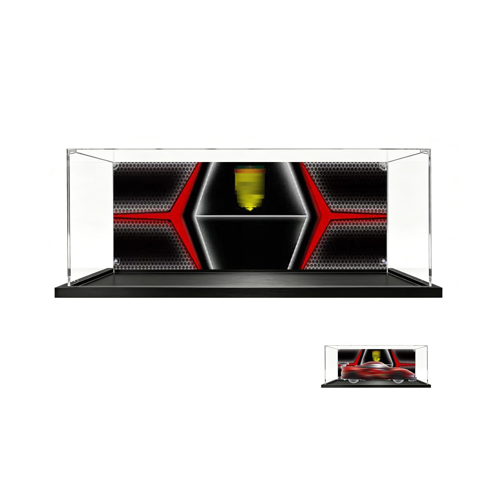Acrylic Display Case for Lego 42125 Racing Model, Dustproof Clear Storage Box, UV Protection Display Box Compatible with 42125(Model Not Included) (Background)