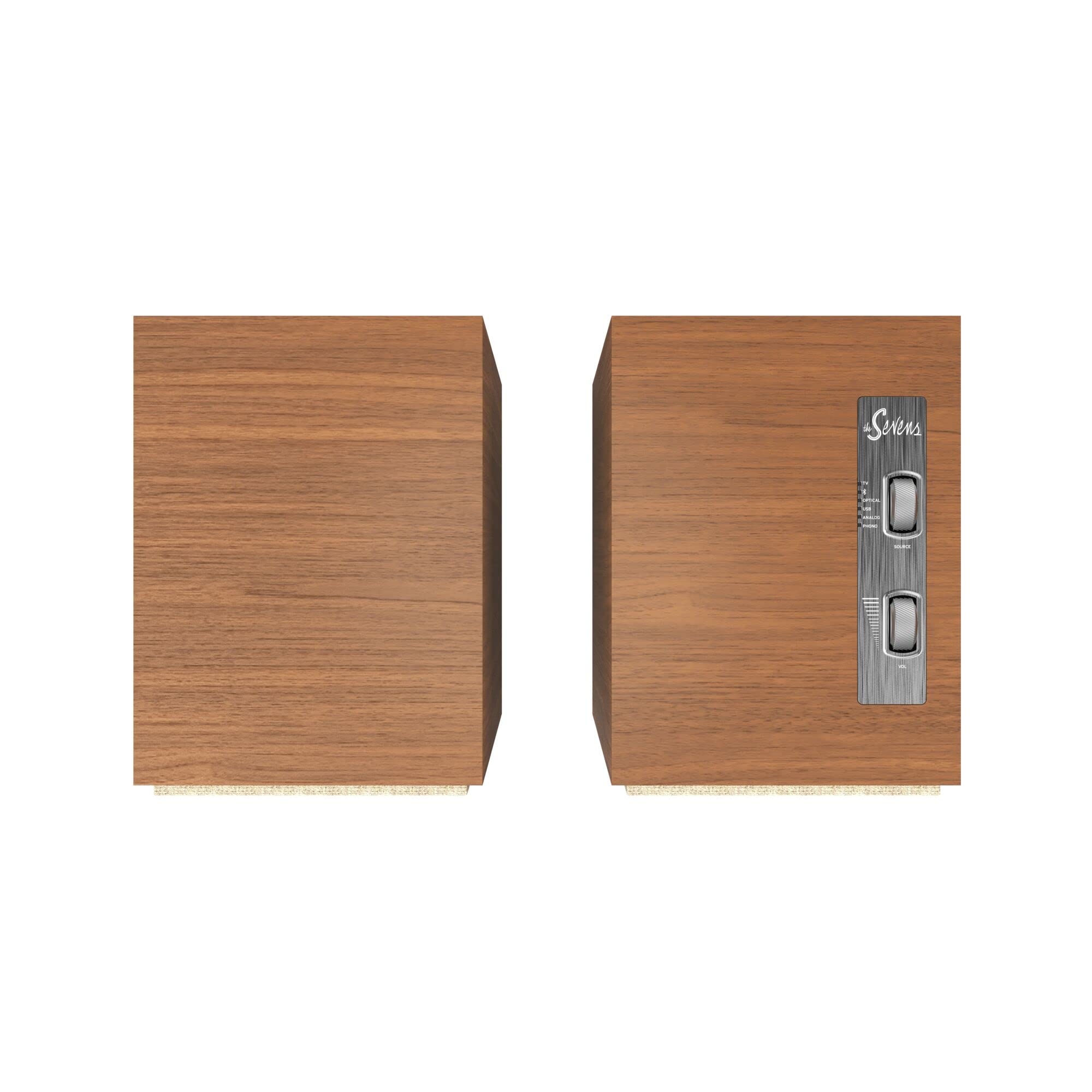 Klipsch, The Sevens, monitor amplificati, walnut