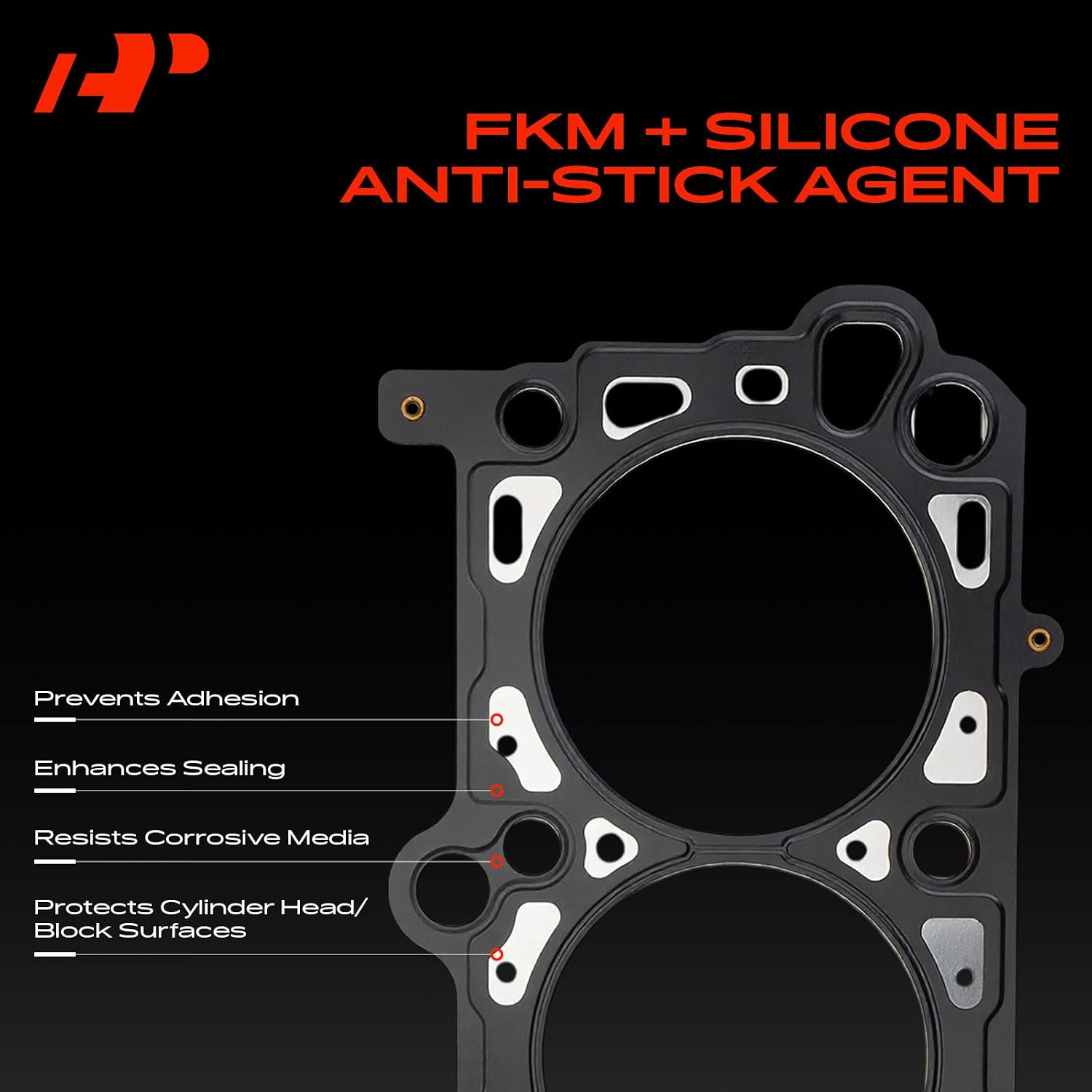 A-Premium V8 Engine Cylinder Head Gasket Compatible with Ford F-150, F-150 Heritage, F-250, F-350 Super Duty, Explorer, Mustang, Expedition & Lincoln Town Car & Qvale & Panoz & Mercury, Passenger Side