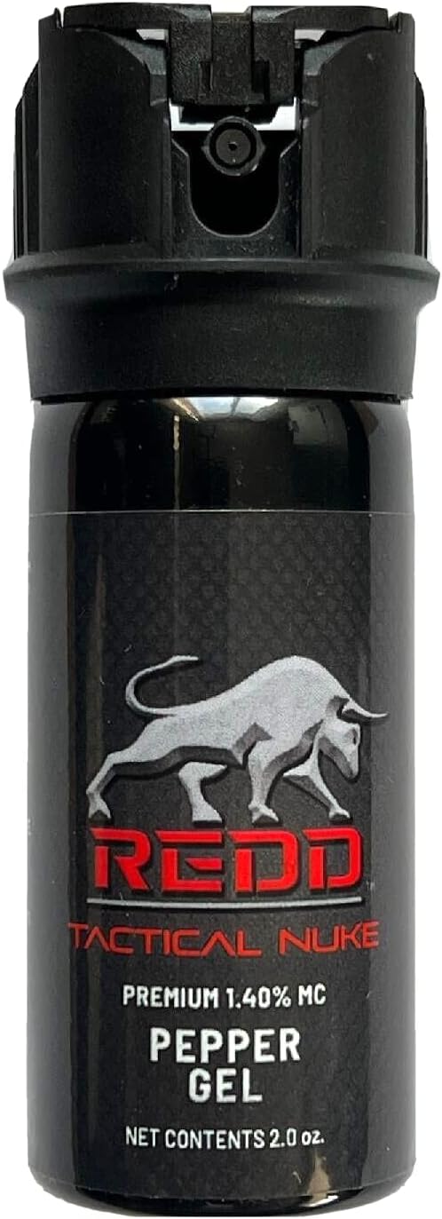 REDD Pepper Spray, Tactical Nuke | (1.40% MC) Maximum Strength Pepper Gel - (2 oz) | True Gel-Stream Technology