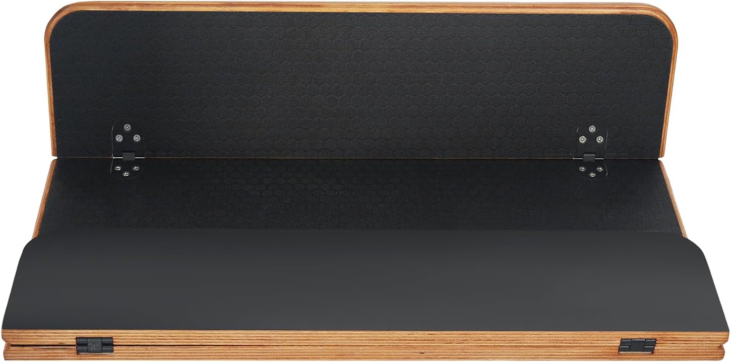 Folding RV Table Top Replacement, 23.4 x 22.8 Inch, Premium Baltic Birch Tabletop with Black Honeycomb Texture, Space Saving Board for Camper Van, Boat,RV (Top Only)