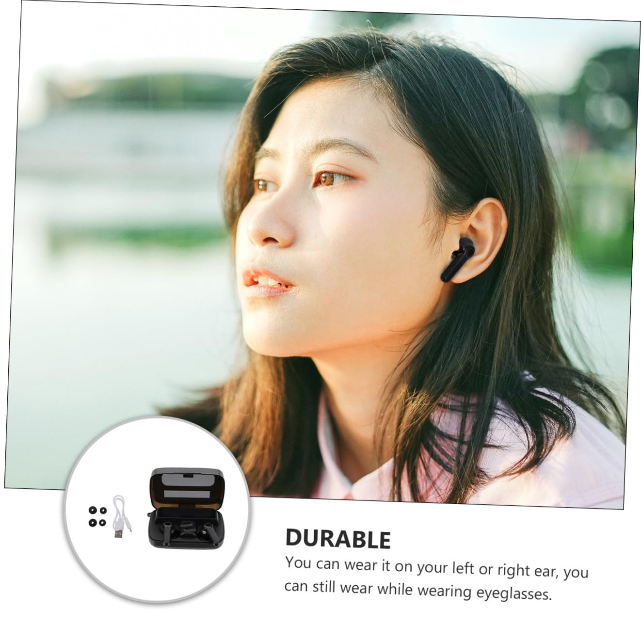 SHINEOFI Auricolari Sportivi Wireless Cuffie Stereo Impermeabili Tappi per Orecchie con Chip di Aggiornamento Effetto di Ascolto Chiaro e Vivido Controllo Intelligente Riduzione del Rumore