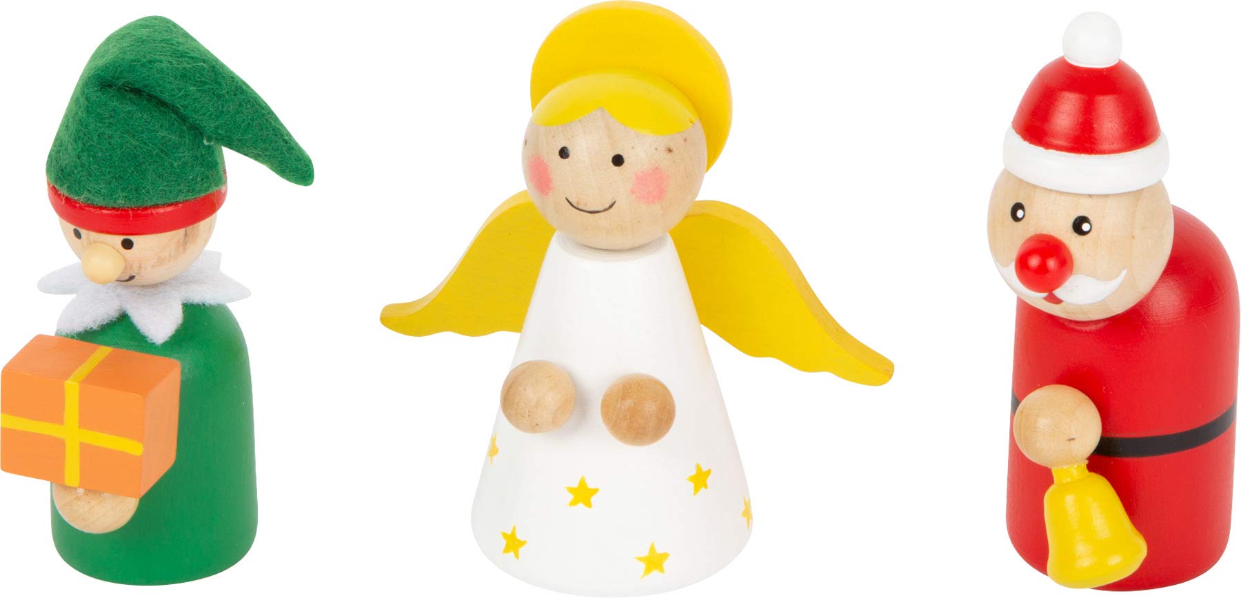 small foot Spielset Waldweihnacht der Tiere aus Holz, mit weihnachtlichen Spielfiguren, für Kinder ab 3 Jahren, 11749