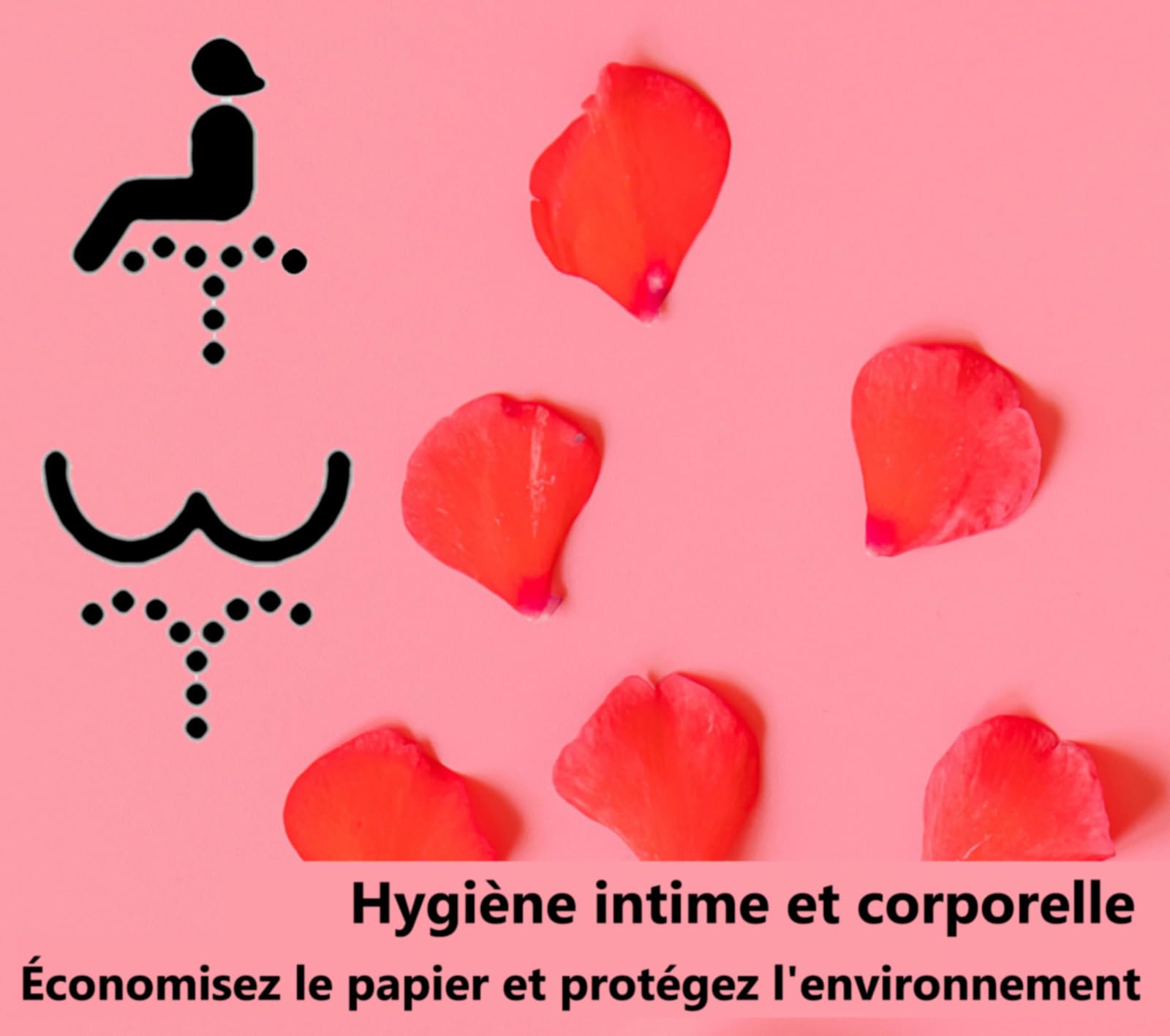 Kit Douchette WC Kit Complet avec Douchette et Robinet WC 3 voies et Tuyau Toilette Kit hygiene (douchette intime, Flexible WC et Pulvérisateur de bidet en Acier Inox), Bidet Toilette