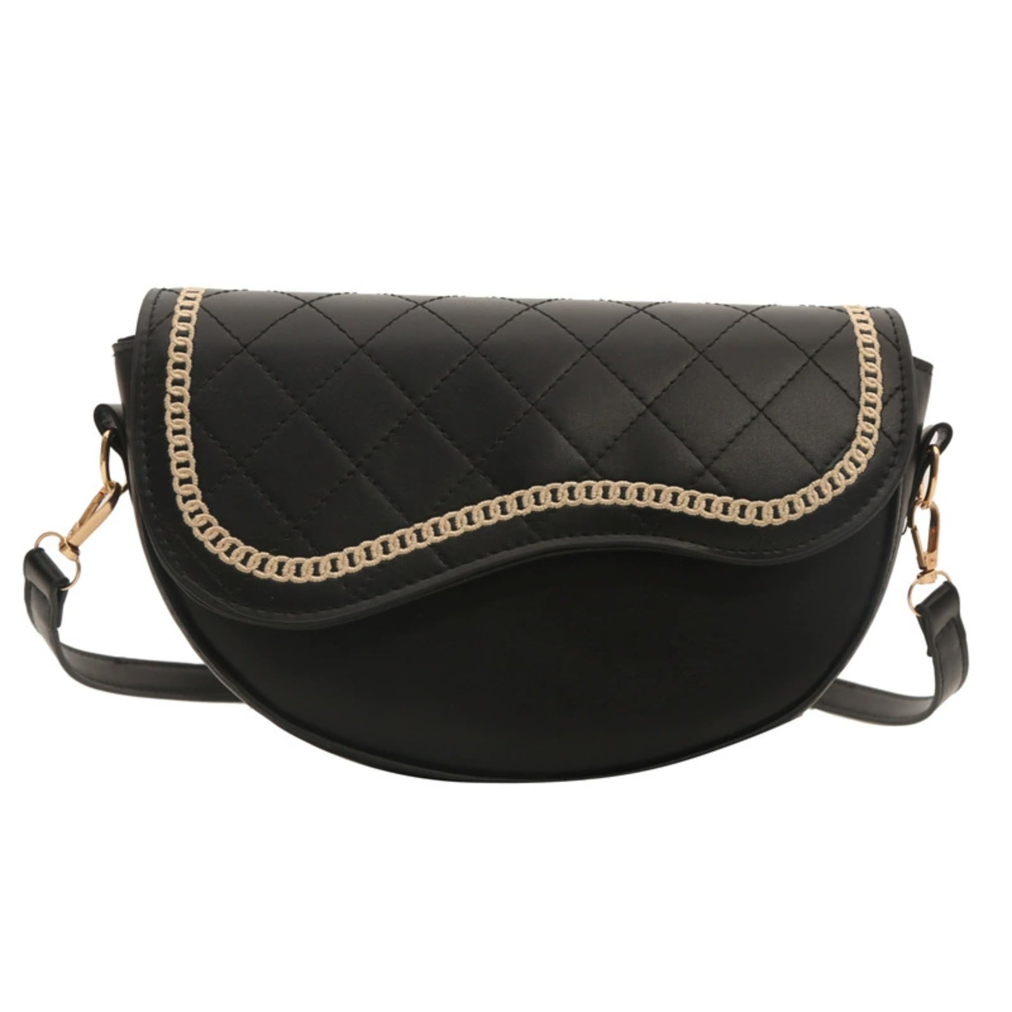 SANTORINI Moon Hobo style sling bag for women | Crossbody hobo style sling bag for women for party, dinner, casual styling. (Black) (B0DFHB5BD4) Amazon Price History, Amazon Price Tracker