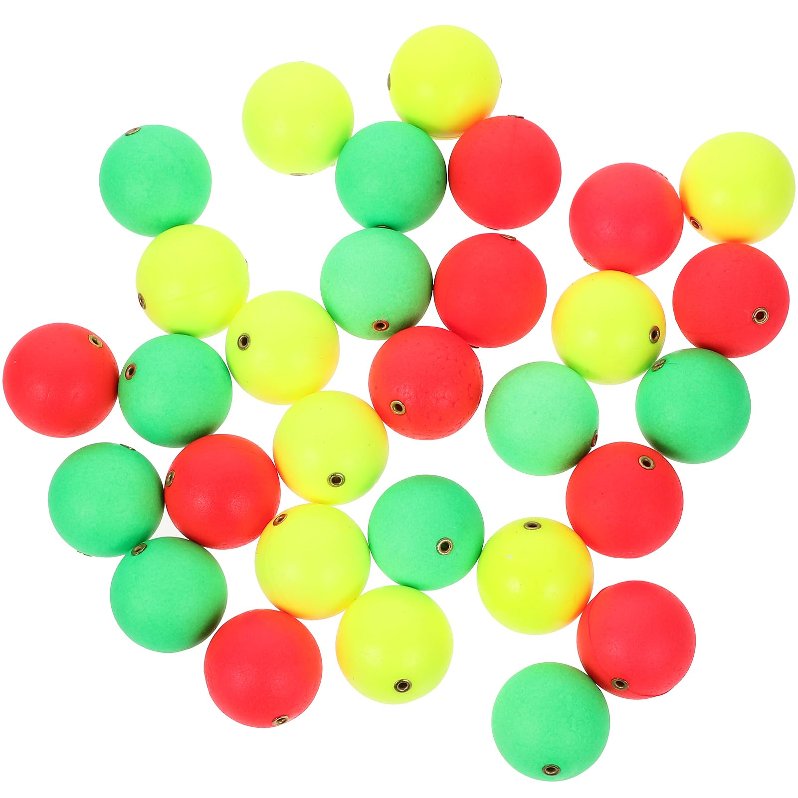 VANZACK 30Pcs Foam Bobber Fishing Foams Float Fishing Floating Round Foam Floating Trout Floats Fishing Rig Floats Peg Floats