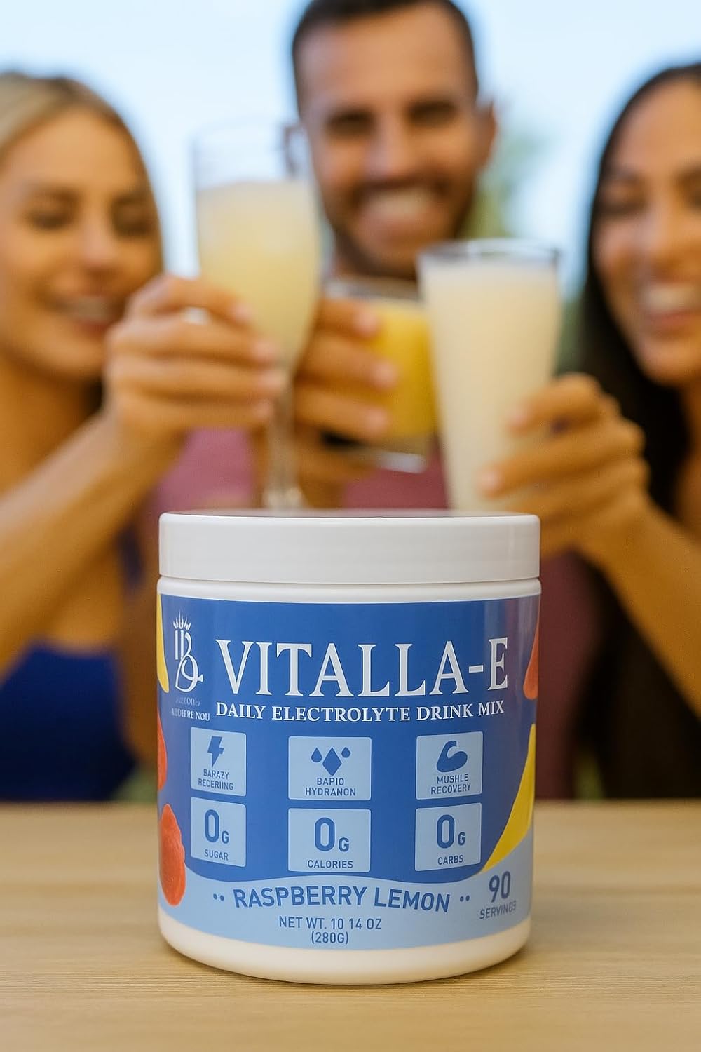 VITALLA-E Replenisher Daily Electrolyte Powder Drink Mix - Sugar Free – Raspberry Lemon, 90 Servings– Hydration Powder w/ 6 Key Electrolytes & Trace Minerals– Keto Friendly, Vegan, Non-GMO (CF Ultima) - Image 5