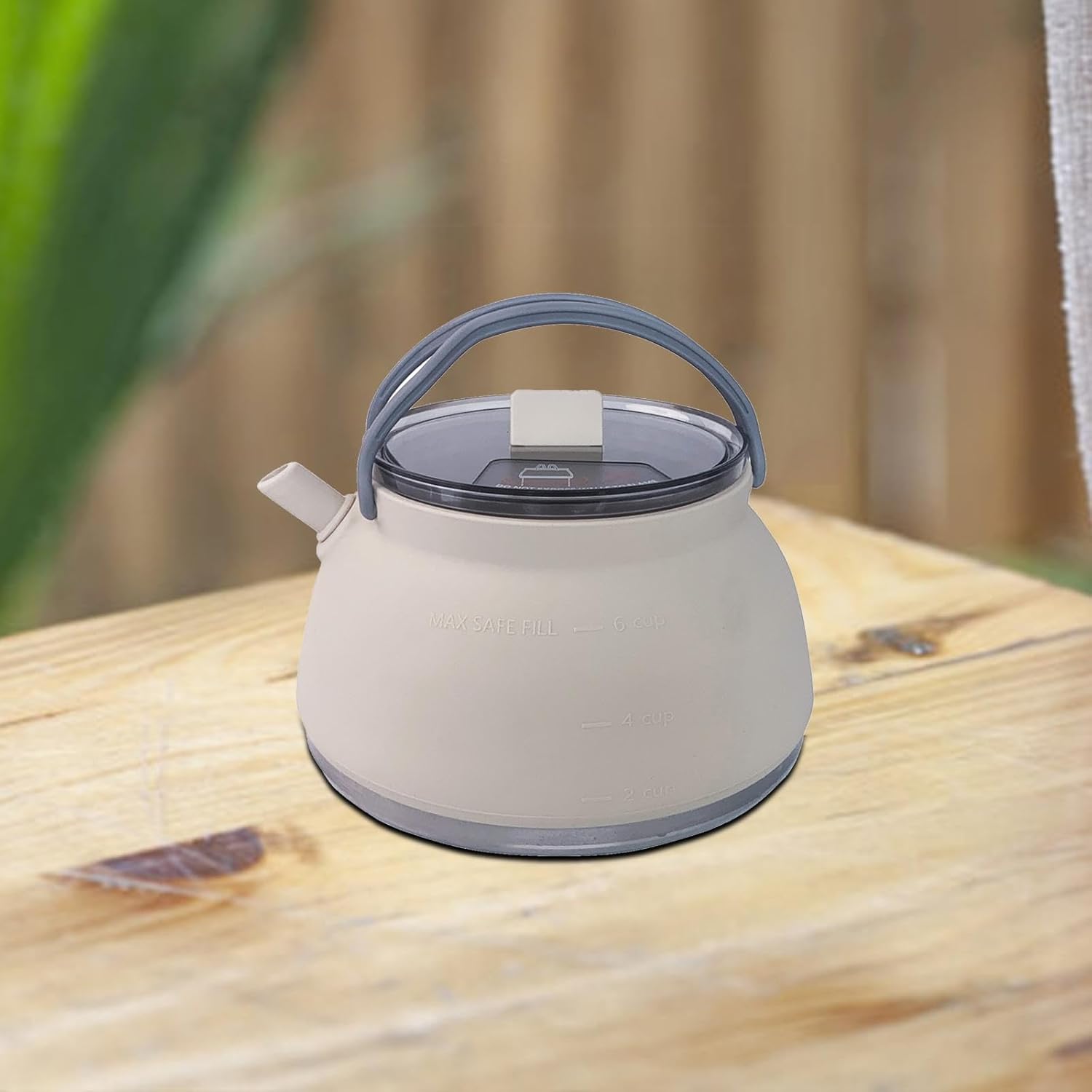 Camping Kettle, Travel Kettle, 1.5L, Foldable, Multifunctional, Lightweight, Practical, Tea/Coffee Pot, Camp Cooking Pot for on The Go
