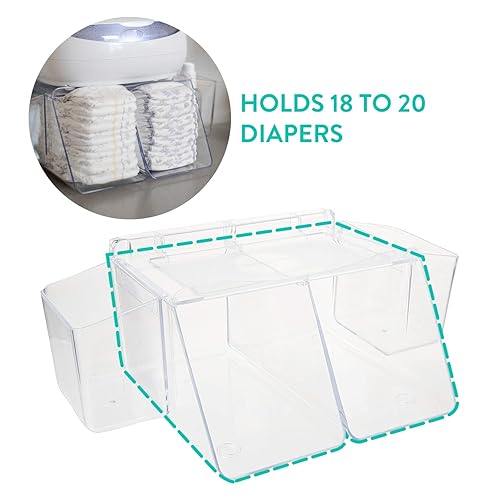 Miniatura 3 de Prince Lionheart Cómoda Top Diaper Depot - Toallitas para bebé calentador de pañales guarderías Essencial Baby Registry