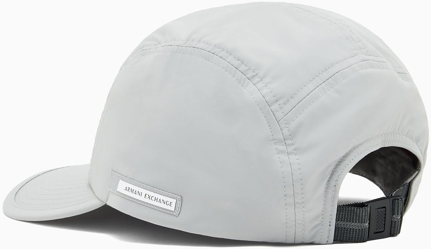 Armani Exchange Men's Clean Poly Hat Neutral Gray, One Size
