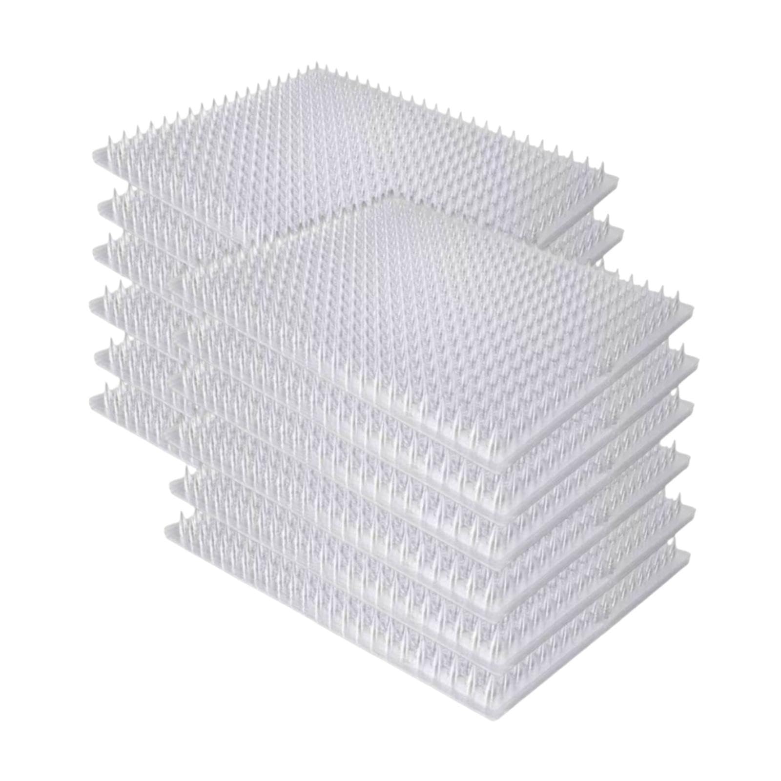 Set di 12 Tappetini Antigatto, Tappetini Barriera per Animali Domestici, Funzione Repellente per Animali, Materiale PP, Adatti per Casa, Giardino, Set da 12 Pezzi Trasparenti