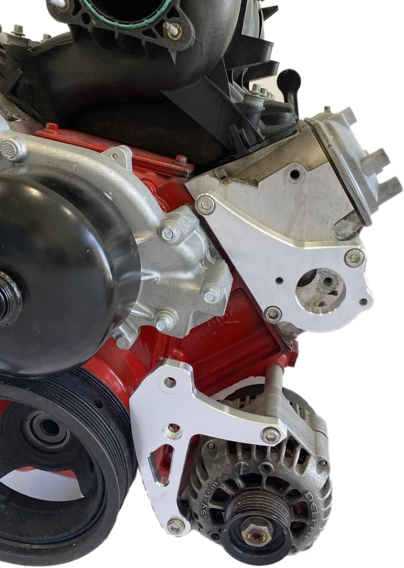 LS Camaro Low Mount Alternator & Power Steering Brackets LSX LS1 LS6 PS