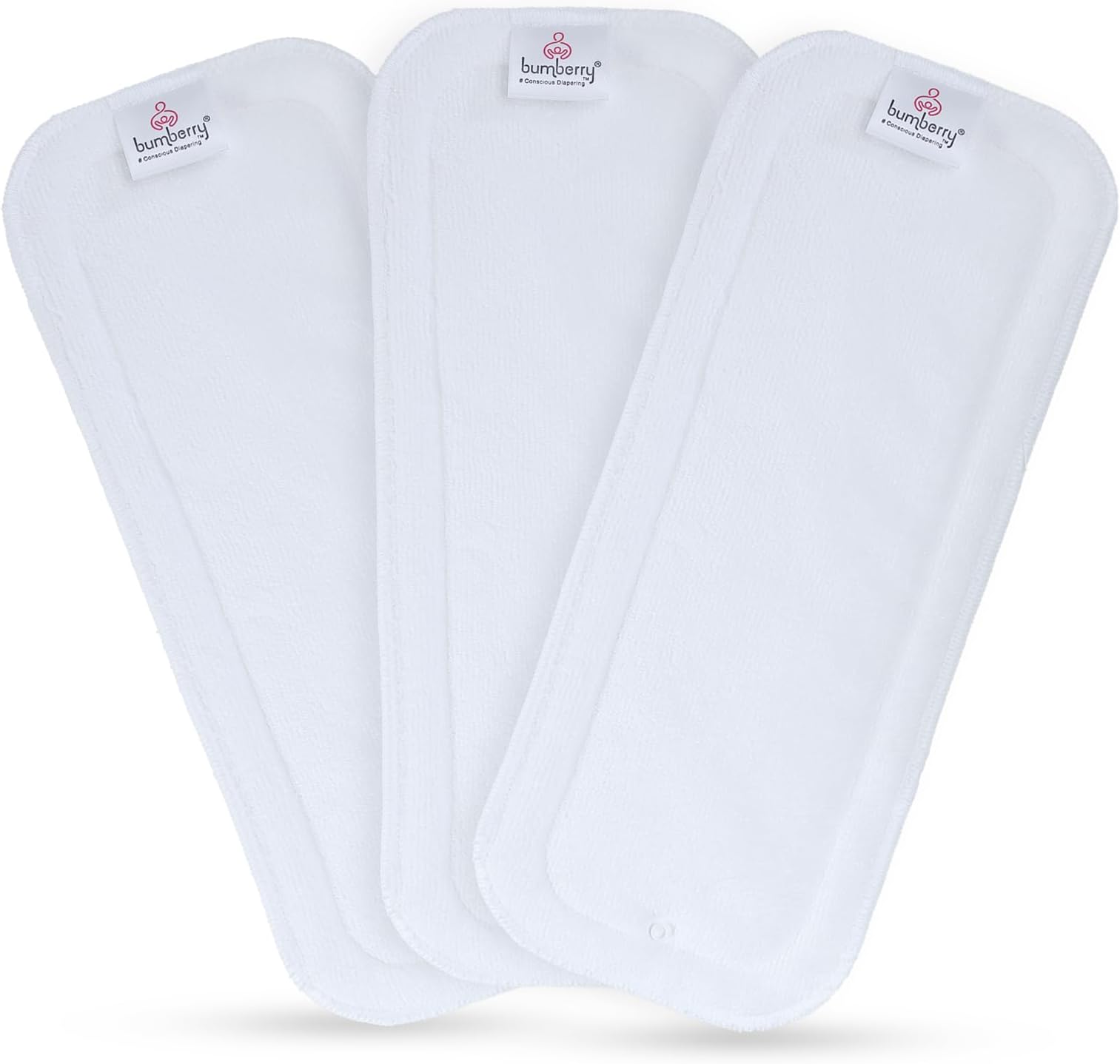 Bumberry Baby Wet Free Cloth Diaper Inserts/Soakers/Liners - Reusable Washable for Cloth Diapers/Diaper Covers/Pocket Diapers (Pack of 3) (6-36 Months)