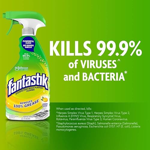 Miniatura 2 de Fantastik Gatillo limpiador multiusos, aroma a limón, 32 onzas líquidas