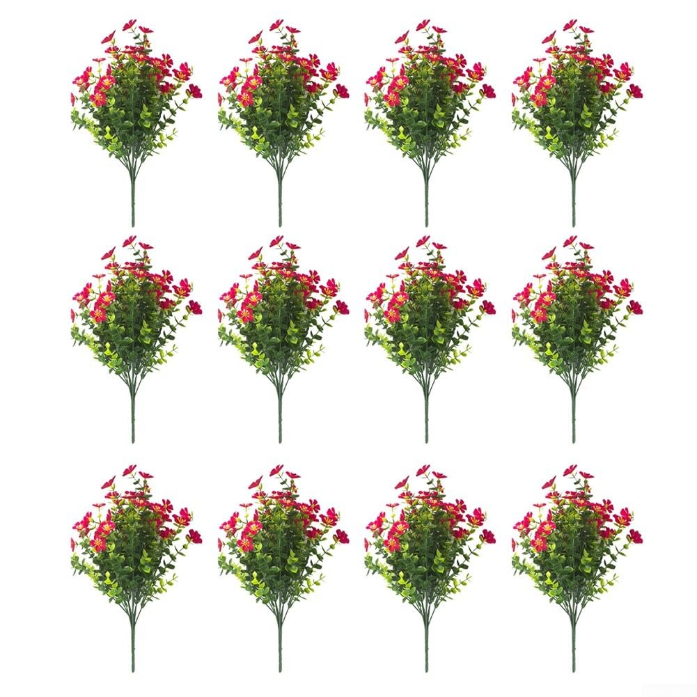 Fleurs artificielles extérieures pour terrasse et cimetière - Décoration florale de jardin