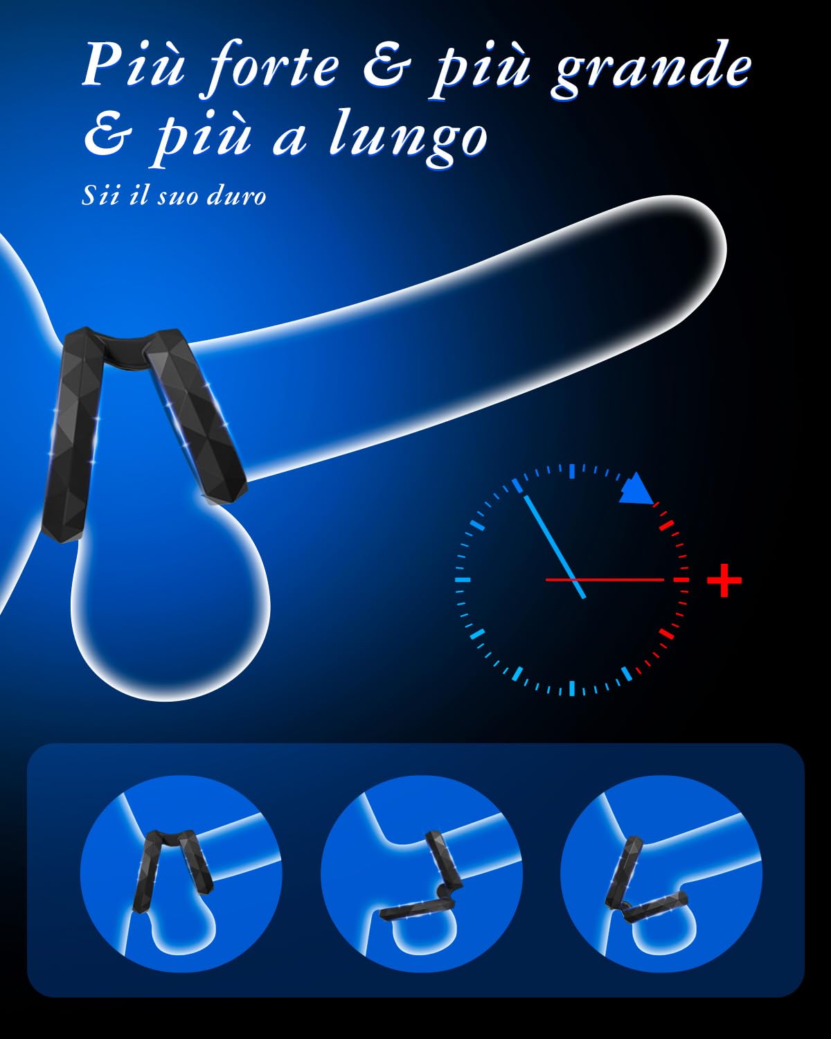 Anelli del Pene Sex Toys di 8 Dimensioni Anelli Pene, Anello del Pene in Silicone, Cockring Anelli del Cazzo, Anello del Cazzo Regolabile, Giocattoli per Adulti per Uomini