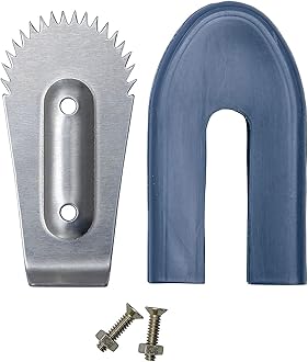 LJL TradersStainless Steel Coconut Scraper Spare Blade/Chirava Naaku with Safety Cap and Screws
