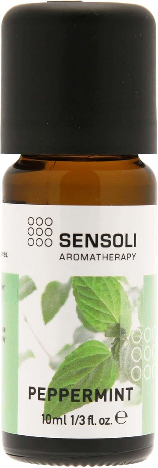 SENSOLI Peppermint Essential Oil 10ml – Pure and Natural Essential Oil for Aromatherapy and Diffusers SENSOLI Peppermint Essential Oil 10ml – Pure and Natural Essential Oil for Aromatherapy and Diffusers