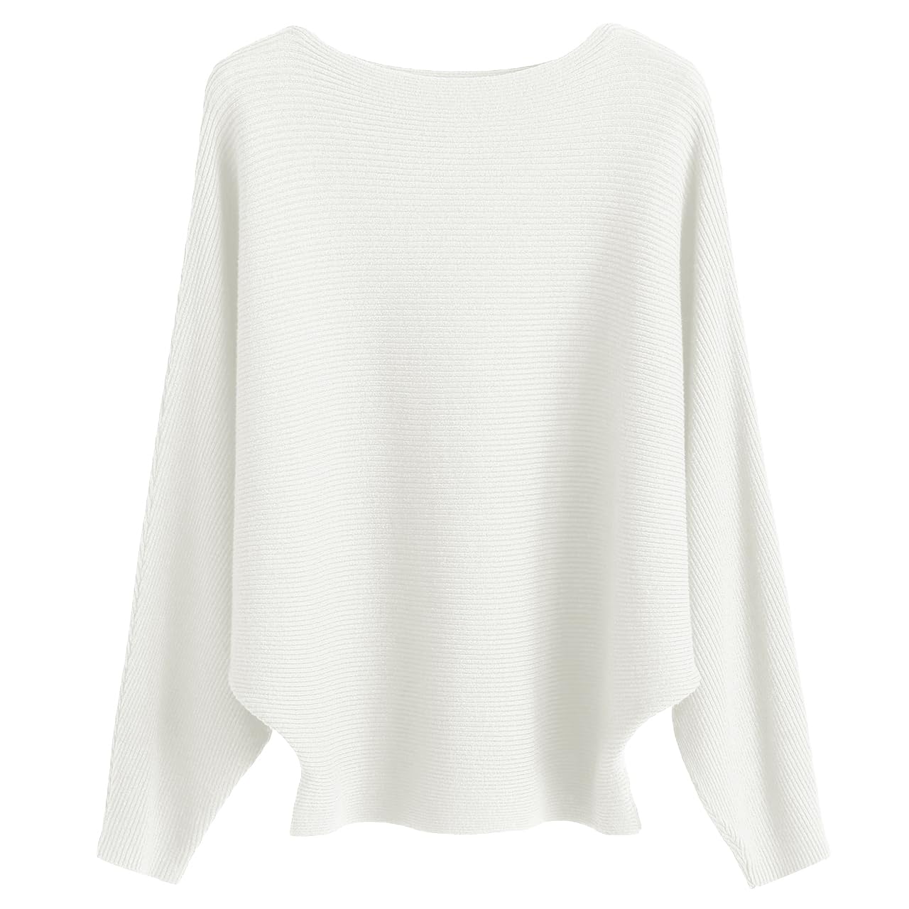 Cegerne Maglione Donna Maniche Pipistrello Elegante Oversize Maglia a Maniche Lunghe Sweatshirt Lavorato a Maglia Top Batwing Knitted Sweater