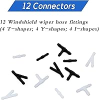 Vista 4 de Windshield Washer Hose Kit, 4 Meter Washer Fluid Hose with 12 Pcs Hose Connectors, Suitable for Most Car Windshield Washer Tubing
