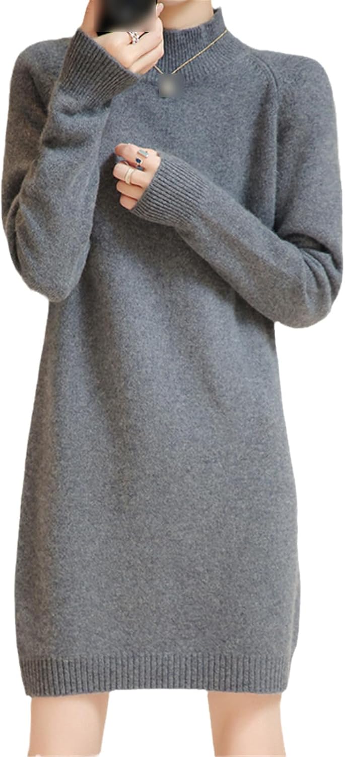 Robe Courte à Col Montant Et Manches Lanterne Pour Femme - XY6930 White