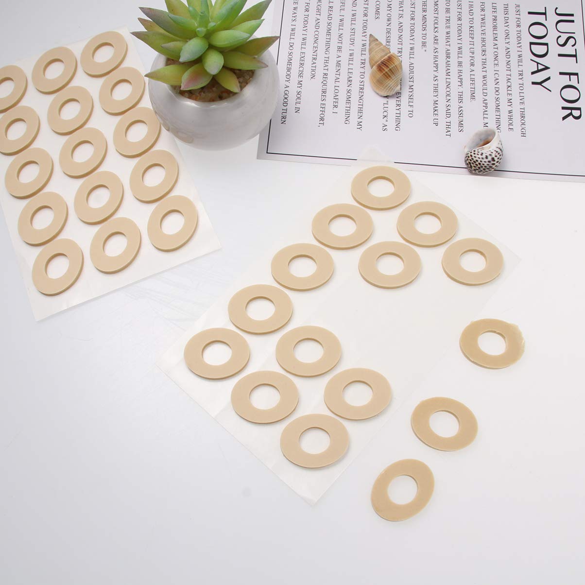 EXCEART 45Pcs Almohadillas para Callos Almohadillas para Callos Almohadillas para Los Dedos de Los Pies Cojines de Maíz Cojines Autoadhesivos para Callos Cojín de Forma Ovalada