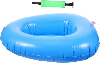 Portable Inflatable Bedpan for Elderly Travel Toilet for Home Care -Bedsore Design Smooth Easy to Clean for Pregnant Women and Bedridden Patients