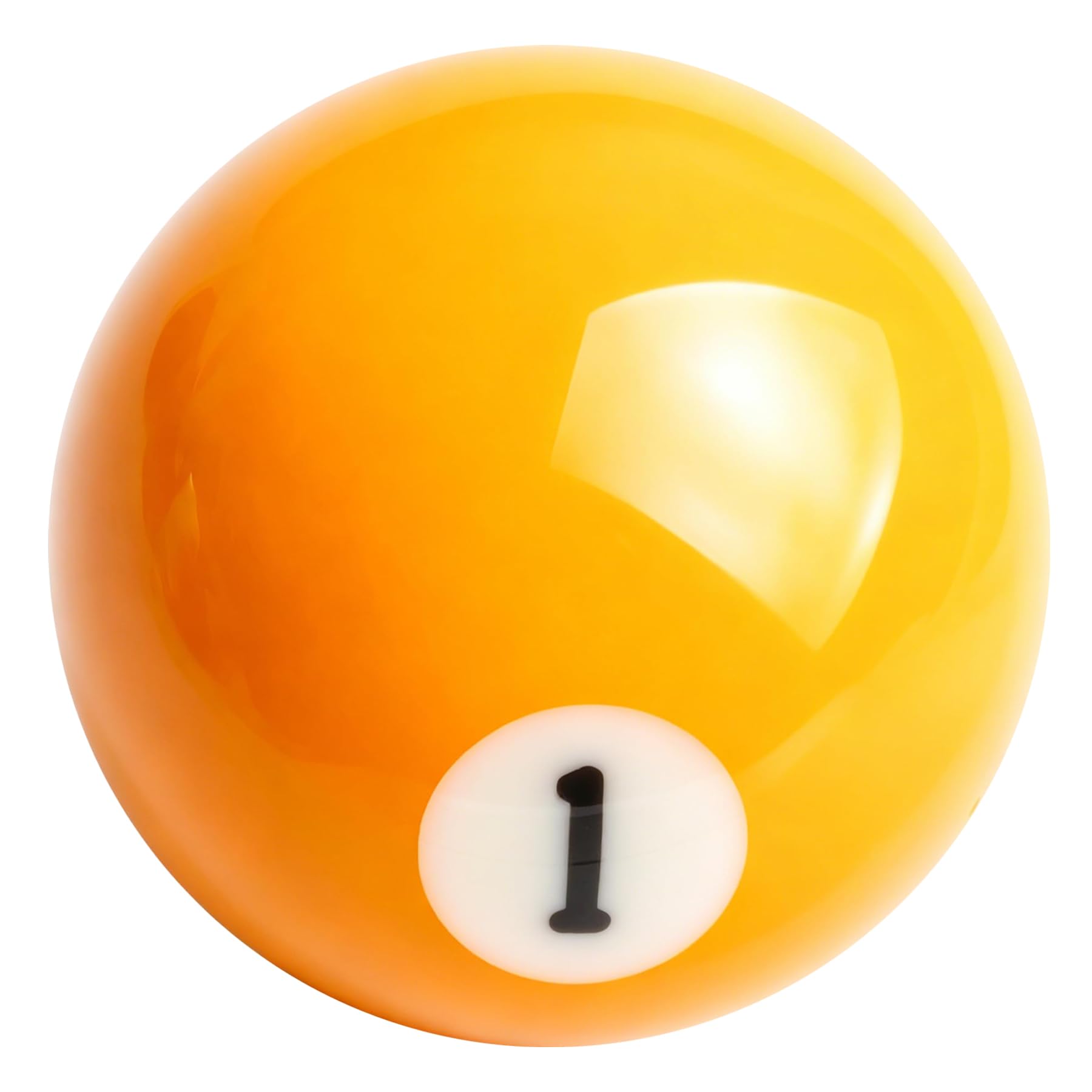 Padaodao Yellow Gear Stick Knob Number 1 Billiards Shift Grip Head Lever Shifter Handle for Most Manual Transmission Vehicles SUV Trucks Cars