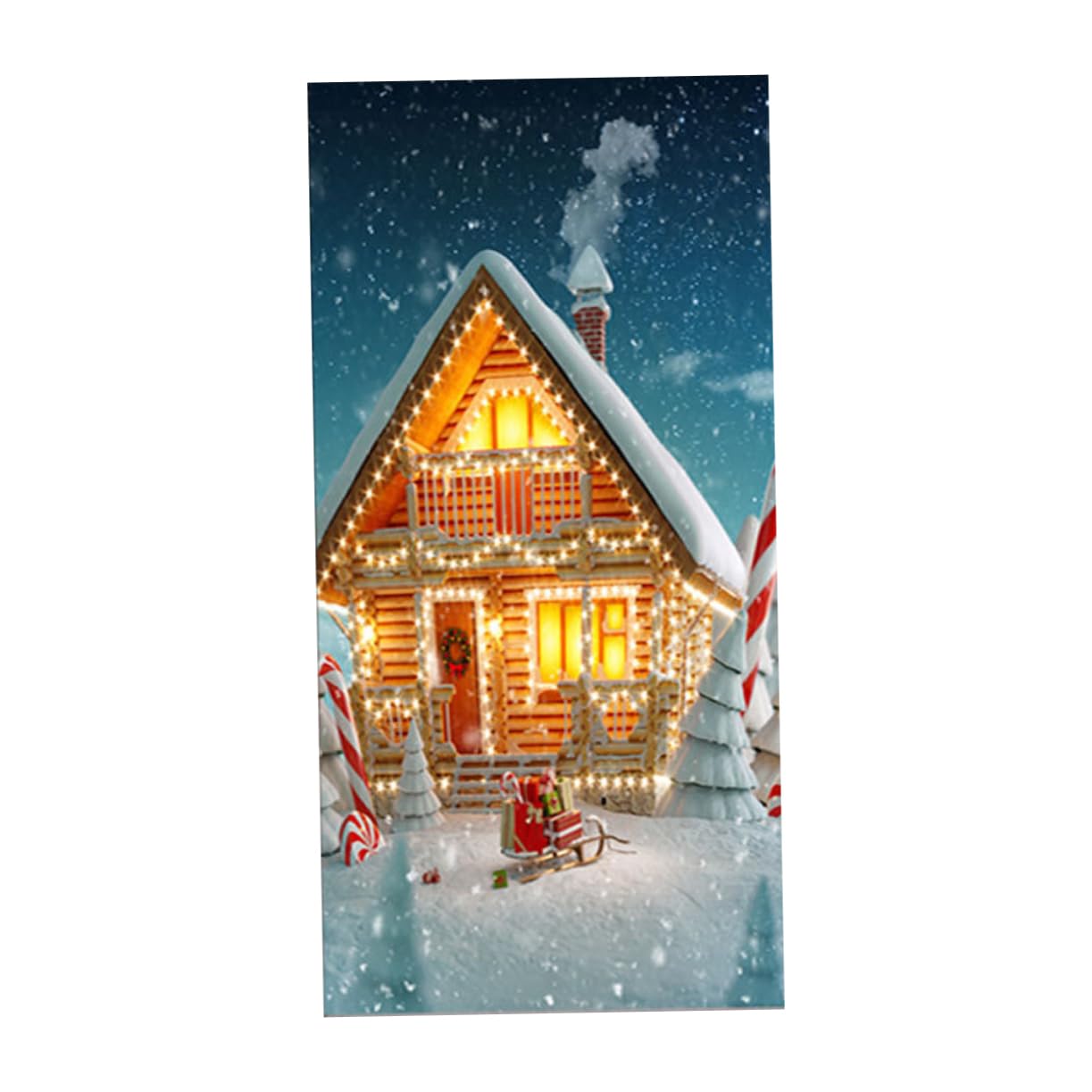 Décoration de Noël sans effort : sticker de porte 3D ORFOFE étanche en PVC