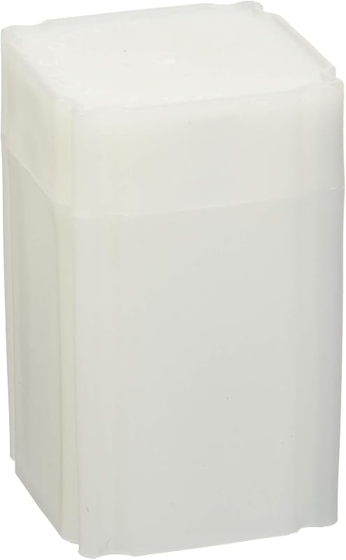 (5) Coinsafe Brand Square White Plastic (Silver Eagle) Size Coin Storage Tube Holders