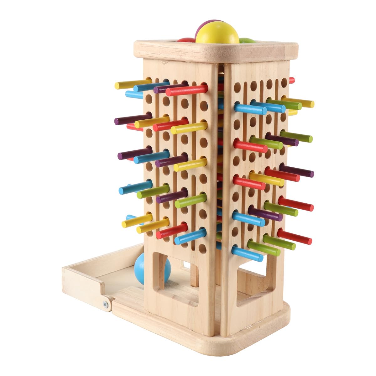 Enwye 1 Set Of 3-in-1 Wooden Stick Game Set, Wooden Toys for over 3 Years Old Are Both Entertaining and Educational