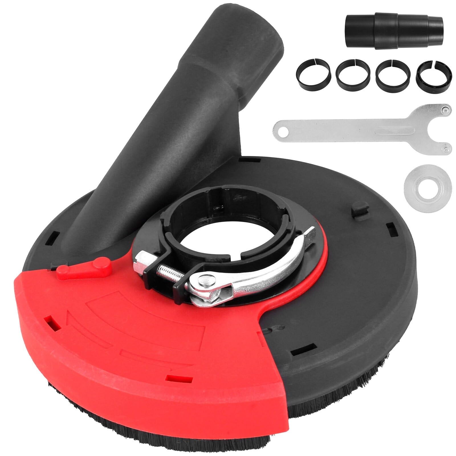 Ewsdsfs 115Mm Angle Grinder Dust Shroud For Concrete Stone Collection Universal Surface Grinding For 5 Inch(115Mm)