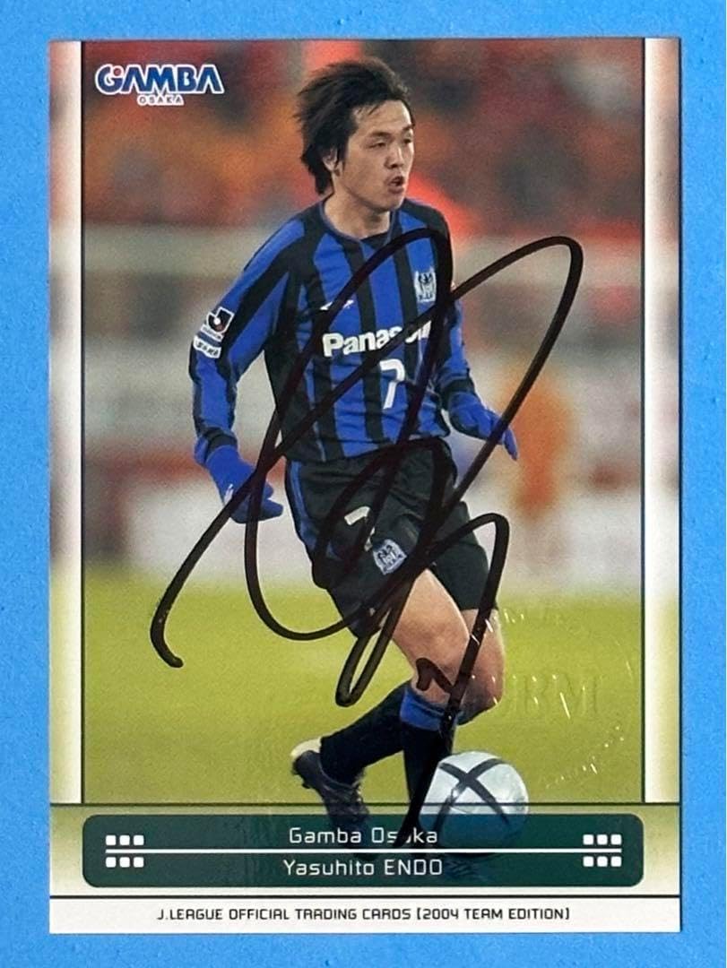 2004 ガンバ大阪 直筆サインカード 刻印入り 遠藤保仁 Yahoo