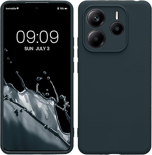 Vista 59 de kwmobile Funda compatible con Xiaomi Redmi Note 11 / Note 11S - Funda protectora de silicona TPU suave y delgada - Azul Báltico Azul (Baltic Blue)