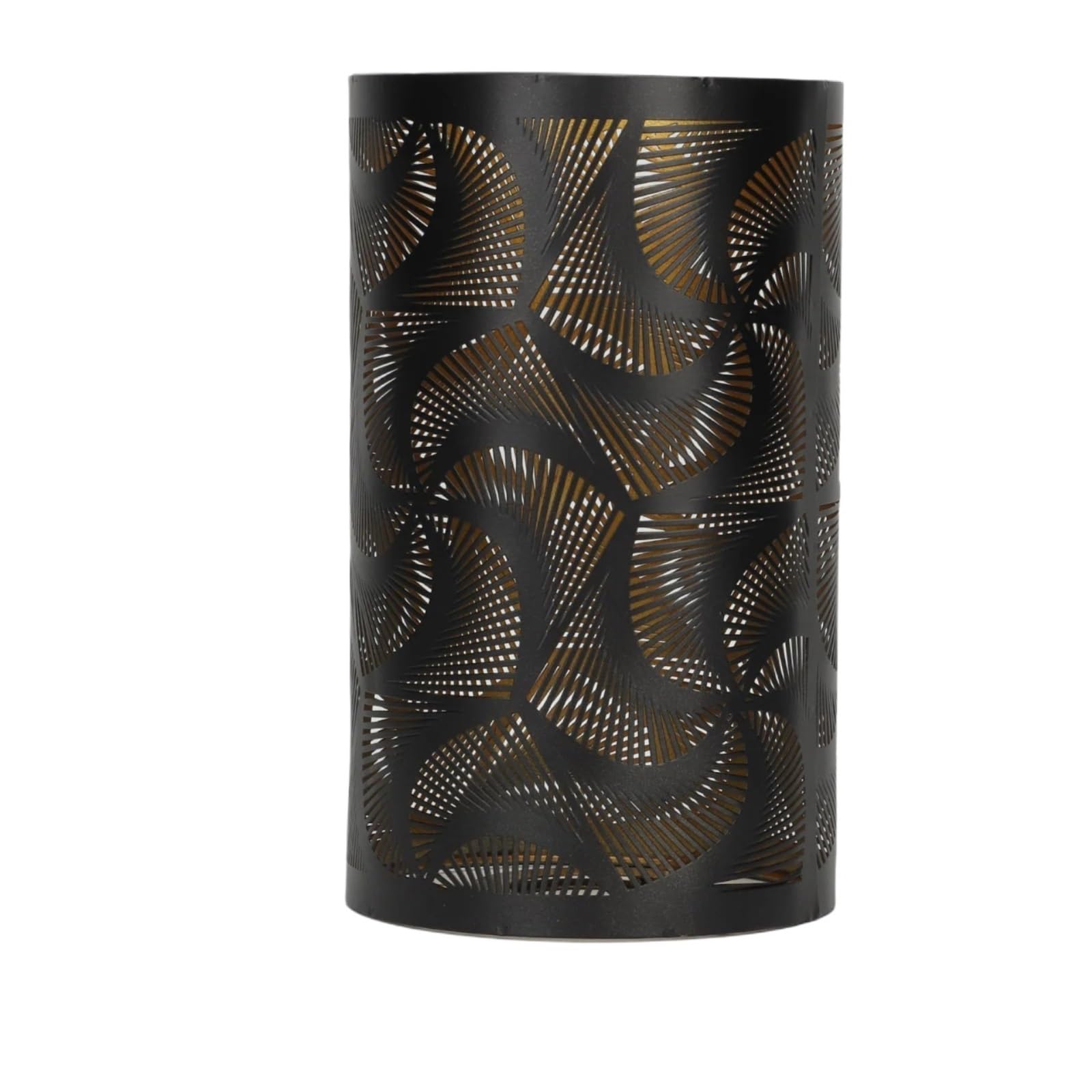 Metal Lamp Cover Antique Lamp Shade Hollow Carving Metal Cylindrical Circular Pattern E27 E26 Detachable Decorative Nightstand Table(Size E)