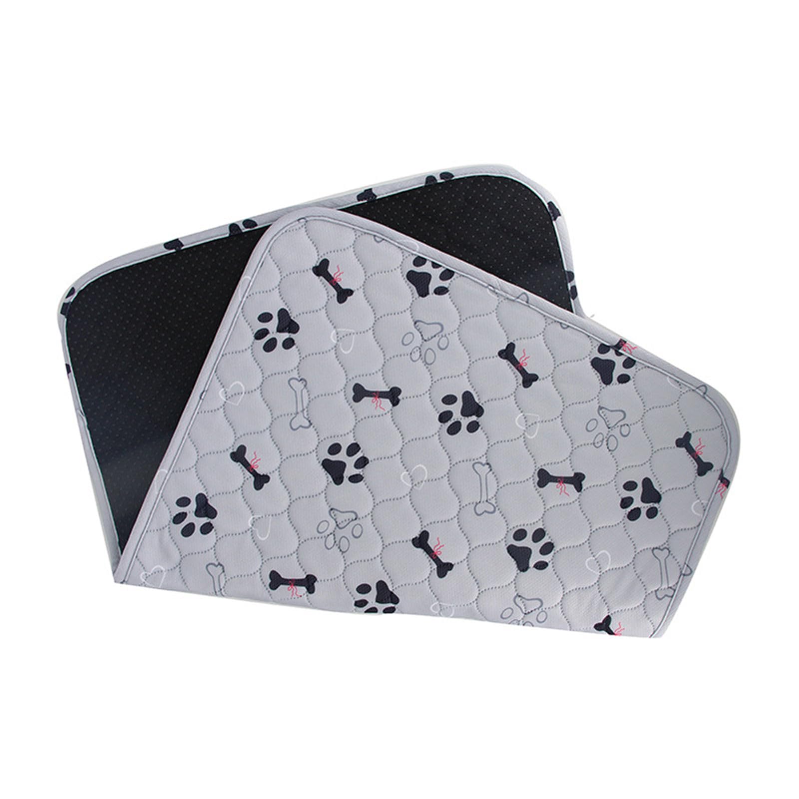 Hearda Reusable Training Pads for Dogs, Quilted Pet Pee Pads Washable Non-Slip Absorbent Dog Puppy Pee Pads for Home Car Travel, Medium & Large Dog, Cat Rabbit (Dog Paw Print,70x100cm)